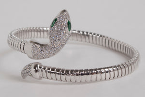 Sterling Silver Serpentine Wrap Bracelet by Miss Mimi