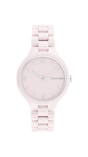 Calvin Klein Pink Ceramic Ladie's Watch