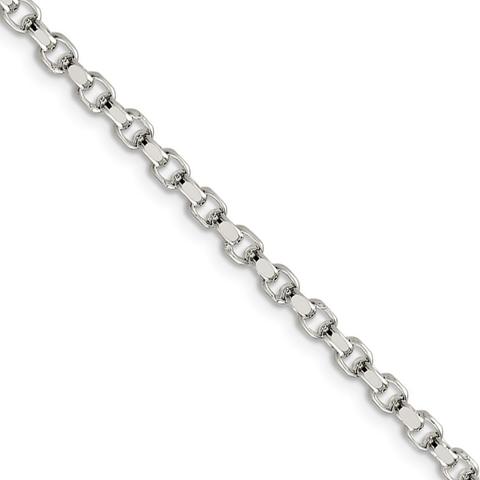 Sterling Silver Flat Rolo Chain | 20
