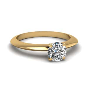 0.68ct Genuine Diamond Solitaire Engagement Ring