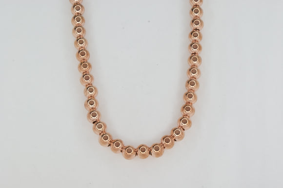 Sterling Silver Rose Gold Plated Necklace Availabel at The Vault Fine Jewellery 