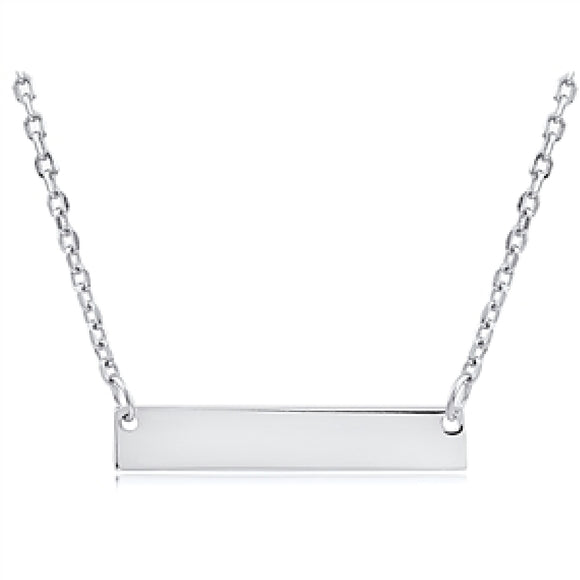 Sterling Silver Bar Necklace Availabel at The Vault Fine Jewellery 