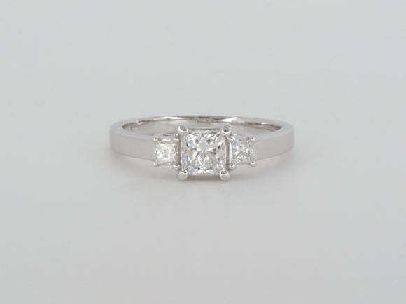 18k White Gold 3 Diamond  Ring Availabel at The Vault Fine Jewellery 