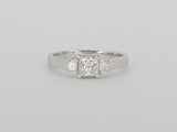 18k White Gold 3 Diamond  Ring Availabel at The Vault Fine Jewellery 