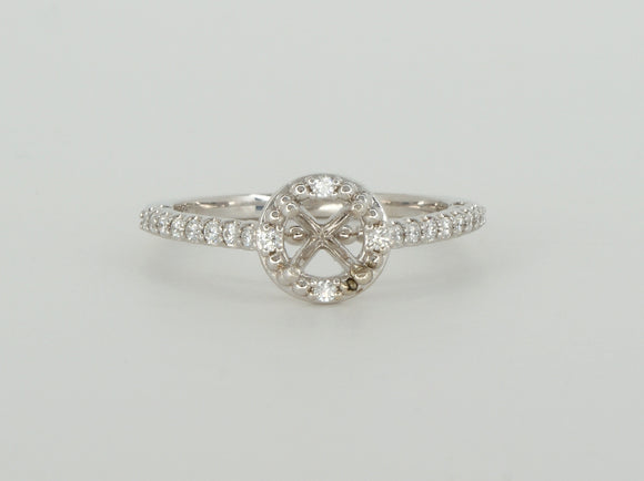 White Gold Semi Mount Diamond Ring Availabel at The Vault Fine Jewellery 