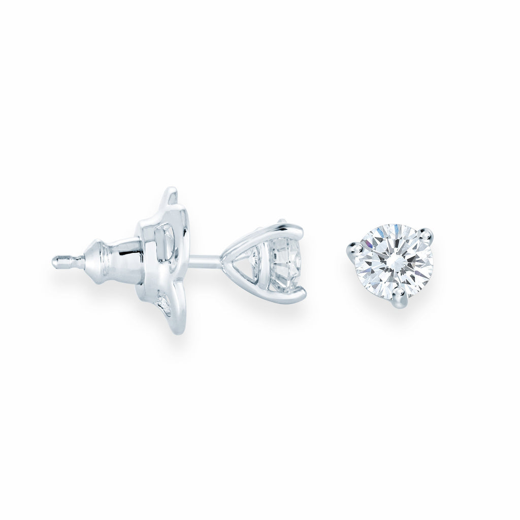 0.5CT Martini Studs in White by Miss Mimi