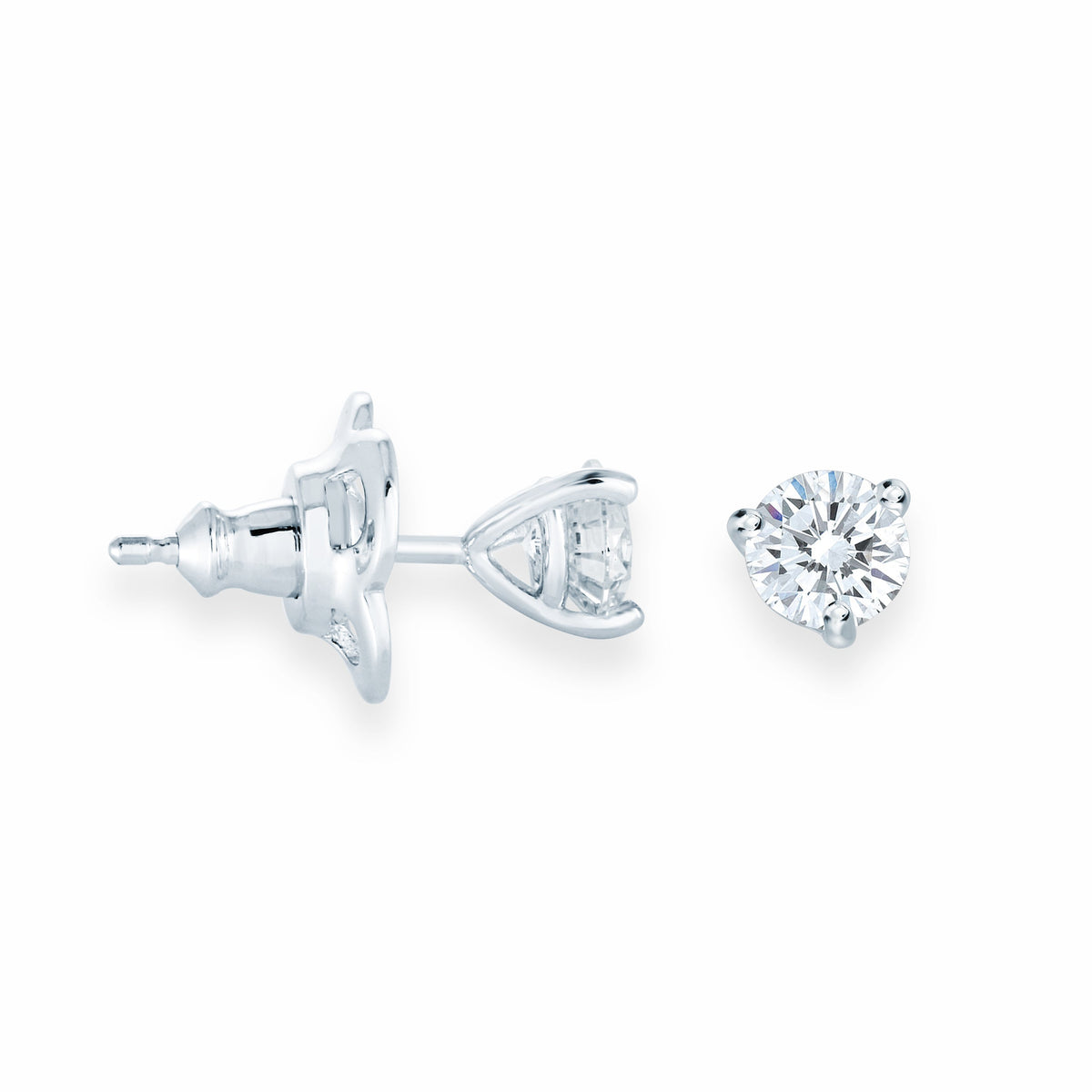 0.5CT Martini Studs in White by Miss Mimi