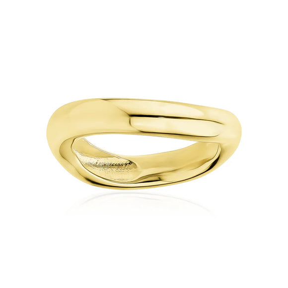 Polished Curved Band in Yellow by Miss Mimi