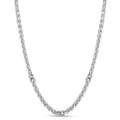 Fancy Round Link Necklace in White by Miss Mimi