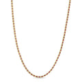 Oval Red Beaded Link Necklace in Yellow by Miss Mimi