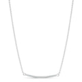 Bar Necklace in White by Miss Mimi
