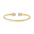Moonstone Twist cable bangle - Miss Mimi