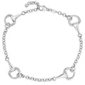 Equestrian Link Bracelet in White by Miss Mimi
