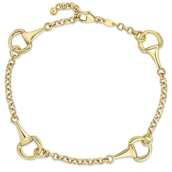 Equestrian Link Bracelet in Yellow by MIss Mimi