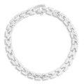Plain Square LInk Bracelet in White by Miss Mimi