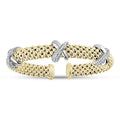 Fancy X Bangle in Yellow by Miss Mimi
