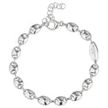 Coffee Bean Bracelet in White by Miss Mimi