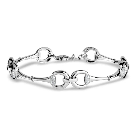 Equestrian Bracelet in White by Miss Mimi