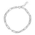 Fancy Paperclip Bracelet in White by Miss Mimi