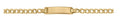 10K Yellow Gold Curb Baby ID Bracelet