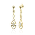 Heritage Drop Earrings in Yellow by Miss Mimi
