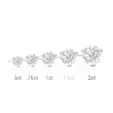 1.5CT Martini Studs in White by Miss Mimi