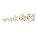 6mm Bezel Studs in Yellow by Miss Mimi
