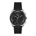 Hugo Boss Black Dial Silicone Strap Watch