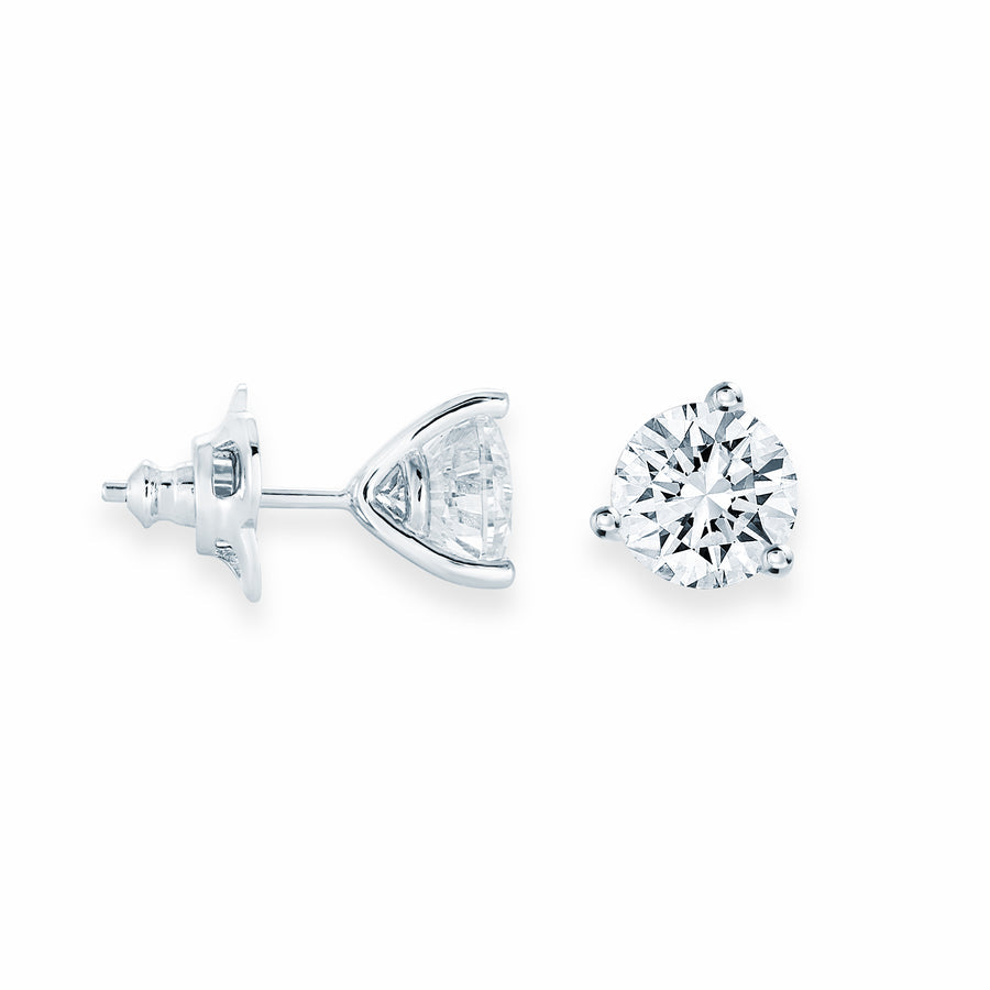 1.5CT Martini Studs in White by Miss Mimi