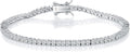Sterling Silver Cubic Zirconia Tennis Bracelet
