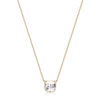 Gold Plated "Marble" Collection Quartz Necklace by ELLE