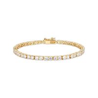 Gold Plated Tennis Bracelet by Reign- 3mm