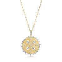 Gold Plated Medallion Pendant by Reign