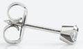 14K White Gold Cubic Zirconia Single Stud Earring