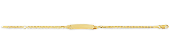 10K Yellow Gold Baby ID Bracelet