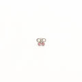 Single 14K White Gold Butterfly Stud