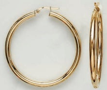 10K Yellow Gold Hoops