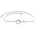Sterling Silver Heart and Infinity Bracelet