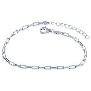 Sterling Silver Paperclip Bracelet