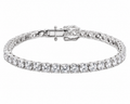 Sterling Silver Cubic Zirconia Tennis Bracelet