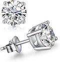 Sterling Silver Cubic Zirconia Stud Earrings | 5mm
