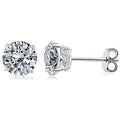 Sterling Silver 5mm Cubic Zirconia Stud Earrings