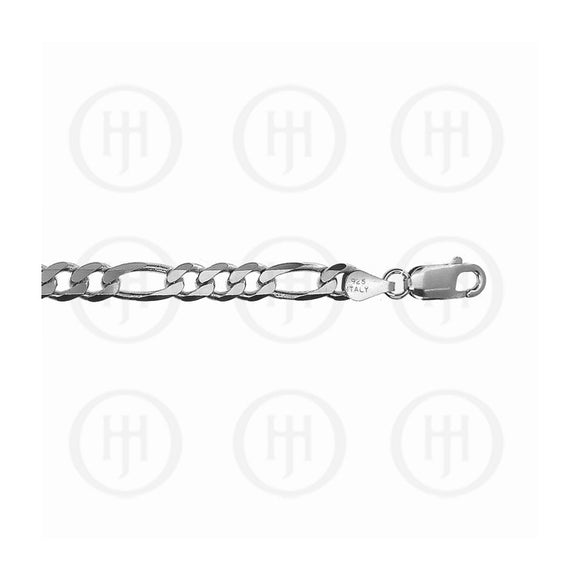 Sterling Silver Figaro Bracelet | 8