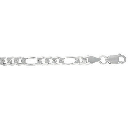 Sterling Silver Figaro link Bracelet | 9