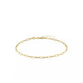 10K Yellow Gold Paperclip Bracelet