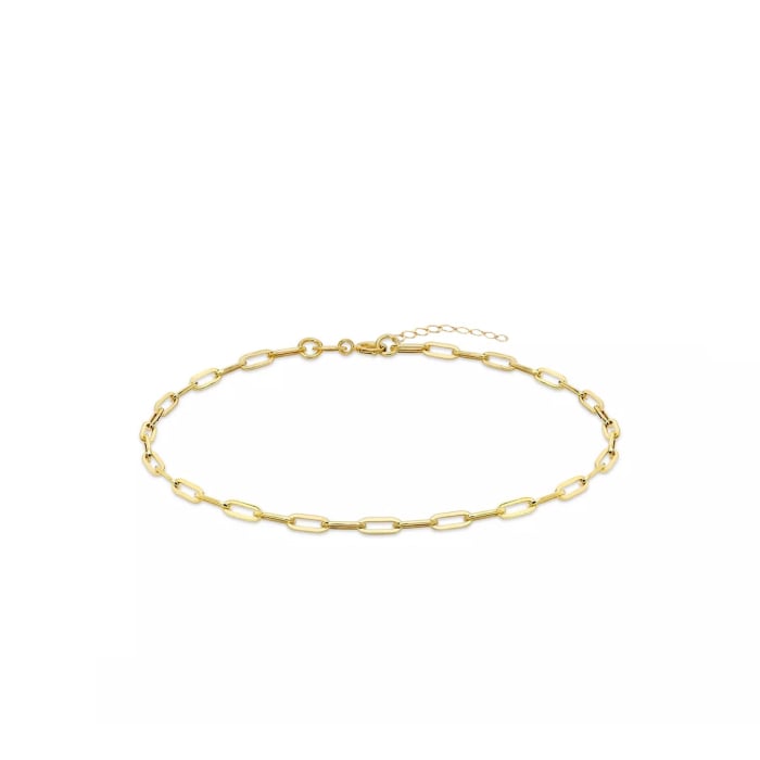 10K Yellow Gold Paperclip Bracelet