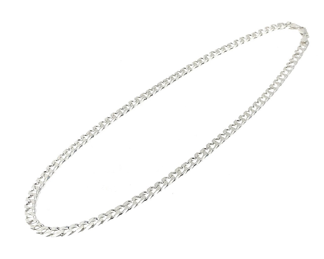 Sterling Silver Square Curb Chain | 24"