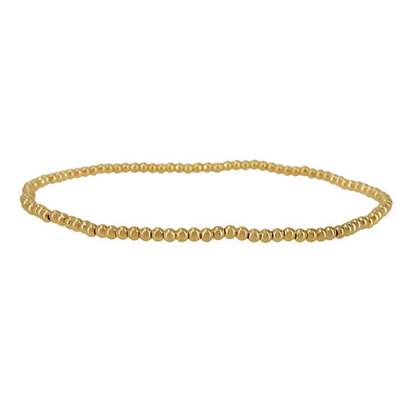 14K Gold Filled Stretch Ball Bracelet