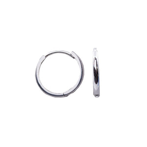 10K White Gold Huggies