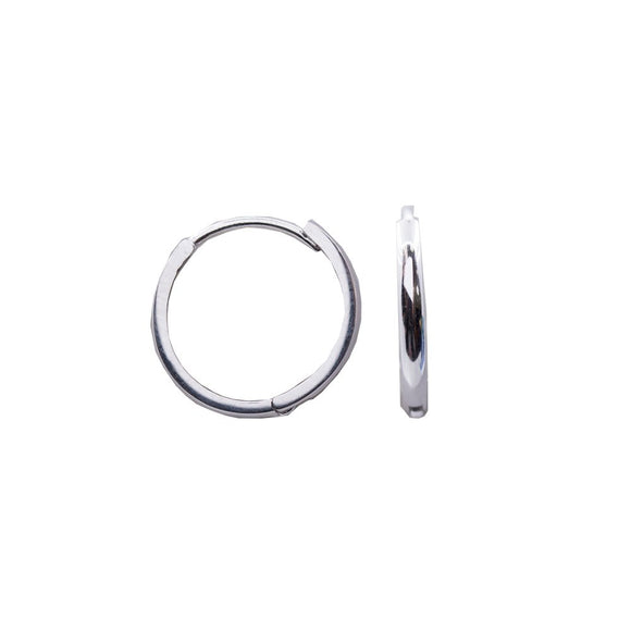 10K White Gold Huggies